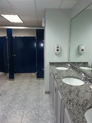 Commercial bathroom renovation