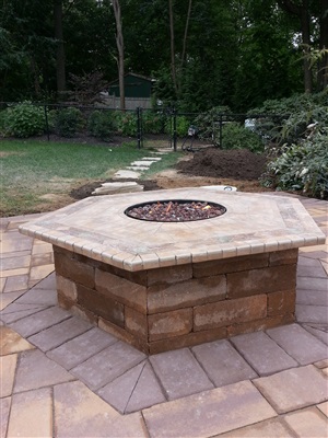 fire pit installation