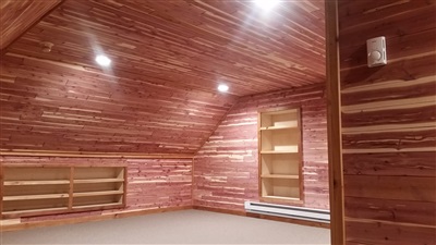 Wood paneling interior