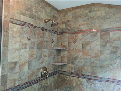 beautiful new shower