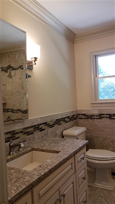 fully finished bathroom renovation