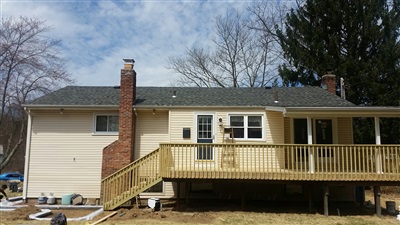 New back deck installation