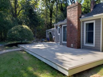 Back porch installation