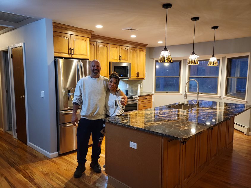 completed kitchen renovation in bay shore