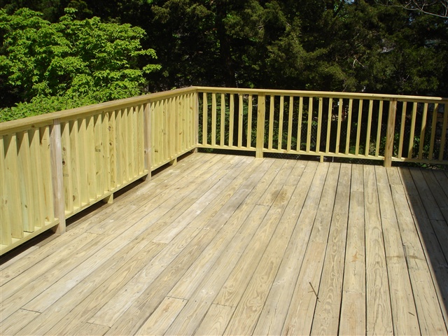 Wood deck building